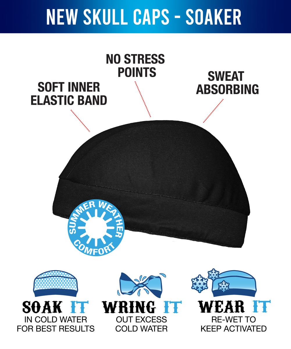 帽子 Glo Skull Beanie(blue) Solid Lapis Blue Skull Cap Soaker Weight w/Inner Elastic Band