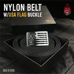 Nylon Belt w/USA Flag Buckle