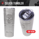 Stainless Steel Tumbler Silver RIDE FREE (25.4 oz)