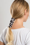 Neoprene White Zebra Print Hair Glove®