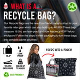 Black Paisley Recycle Bag