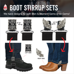 Chrome Boot Stirrup Set