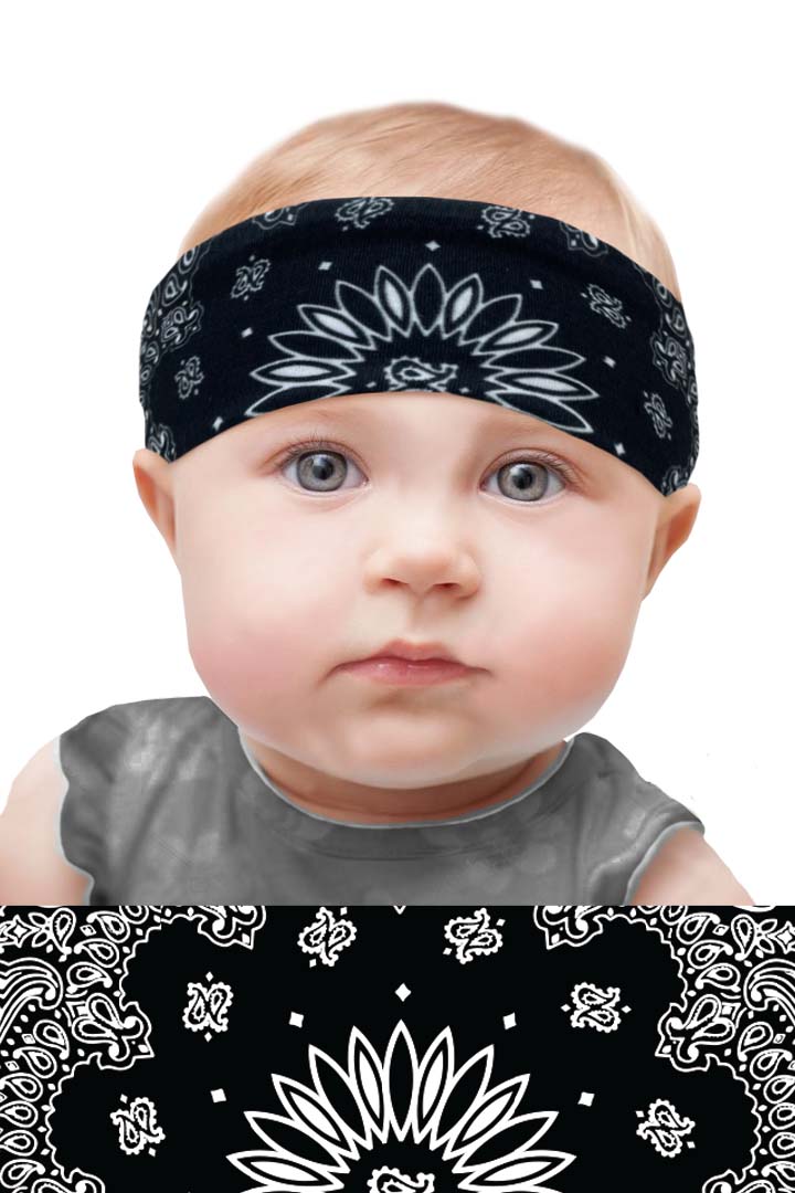 Black Paisley Baby Ez Bandz – Hair Glove