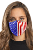 R.W.B USA Flag Face Mask Set
