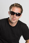 Classic Matte Black Biker Sunglasses