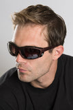 Classic Matte Brown Biker Sunglasses
