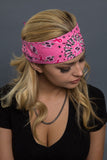  - Bandana Headband - Pink Ribbon Crystal EZ Dana - 3