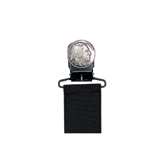 Buffalo Coin Boot Stirrup Set