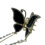 1" Bling Butterfly Jaw Clip Pack of 2