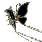 1" Bling Butterfly Jaw Clip Pack of 2