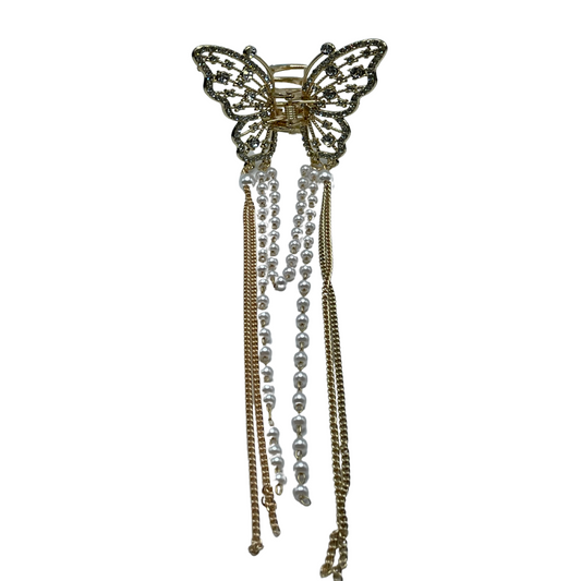 1" Bling Butterfly Jaw Clip Pack of 2
