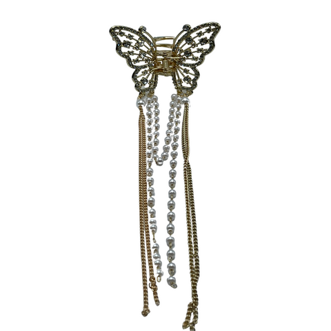 1" Bling Butterfly Jaw Clip Pack of 2