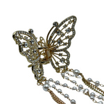 1" Bling Butterfly Jaw Clip Pack of 2