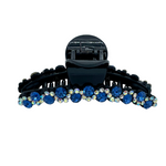 2" Blue Crystal Jaw Clip Pack of 3