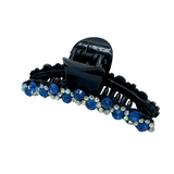2" Blue Crystal Jaw Clip Pack of 3