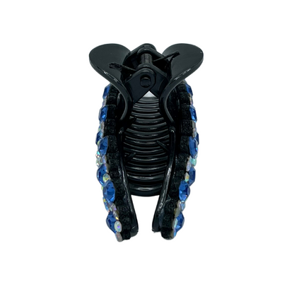 2" Blue Crystal Jaw Clip Pack of 3