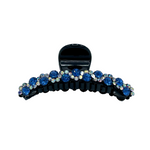 2" Blue Crystal Jaw Clip Pack of 3