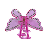 2.5" Pink w/Gems Acrylic Butterfly Pack of 3