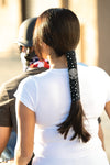 Clear Bling Skull Suede - Original Hair Glove®