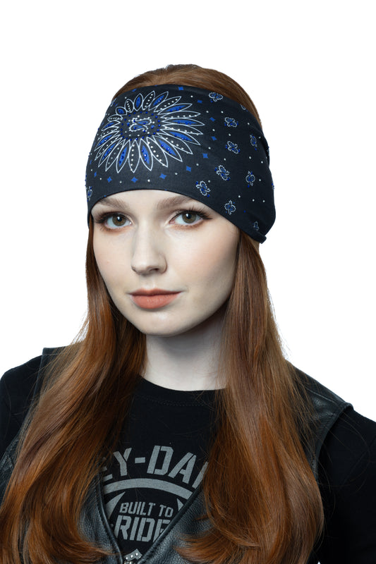 Blue Sunrise Paisley w/Gems EZ Bandz