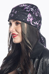 Butterflies w/Gems Full-Head Wrap