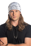 White Bandana Full-Head Wrap