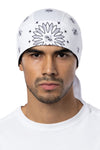 White Bandana Full-Head Wrap