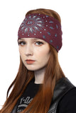 Burgundy Sunrise Paisley w/Gems Light Weight EZ Bandz