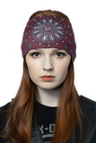 Burgundy Sunrise Paisley w/Gems Light Weight EZ Bandz