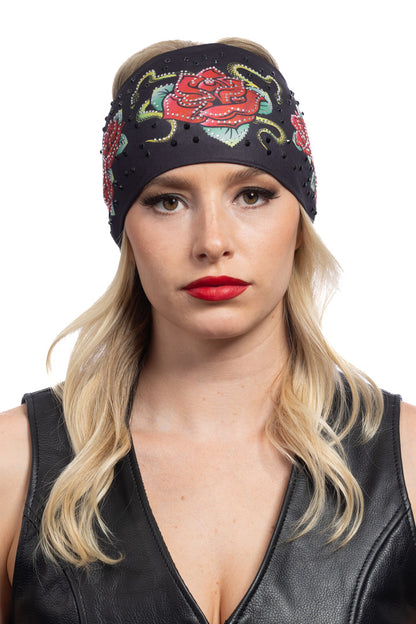 Serpent & Roses w/Gems (Black) EZ Bandz