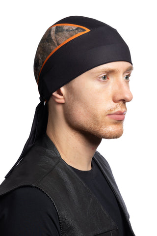 Orange Forest Camo Full-Head Wrap