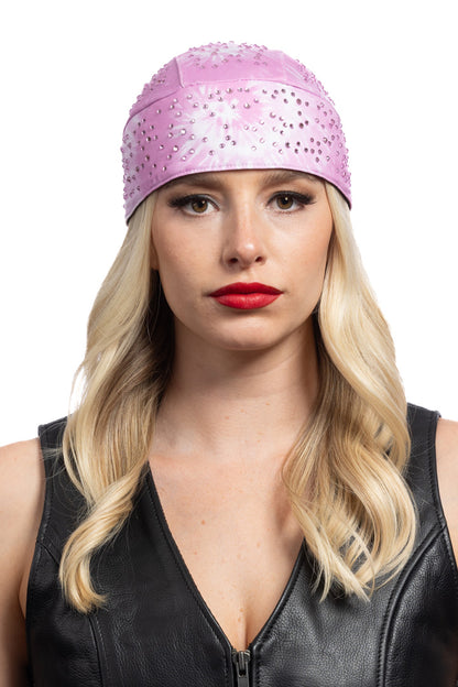 Bling Orchid Tie-Dye Full-Head Wrap