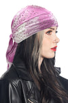 Bling Orchid Tie-Dye Full-Head Wrap