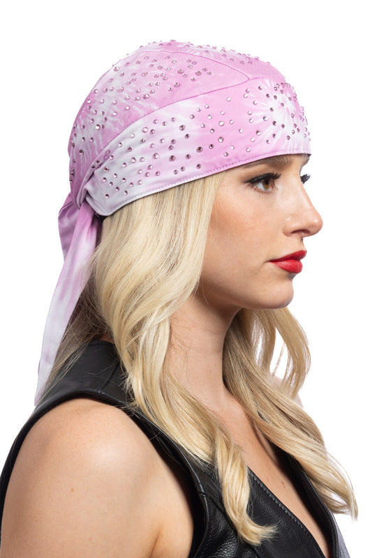 Bling Orchid Tie-Dye Full-Head Wrap