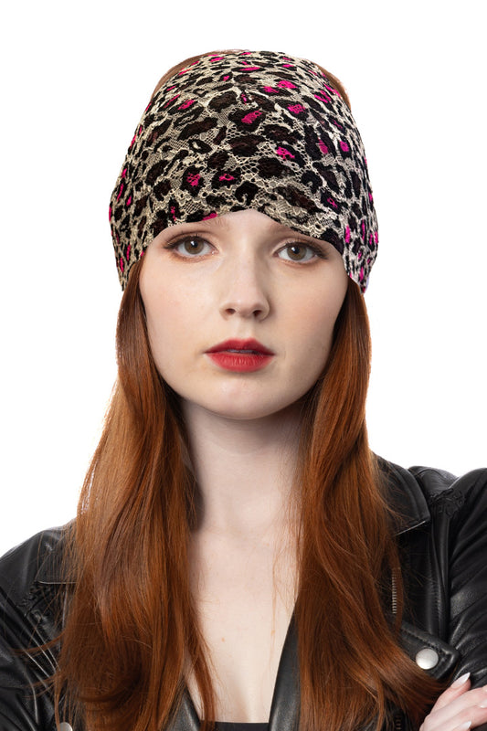 Lace Pink Leopard (7"h) EZ Bandz