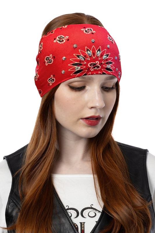 Red Paisley w/Gems EZ Bandz