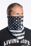 Distressed USA Flag Triangle Mask