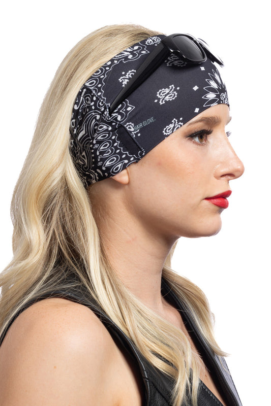 Black Paisley (No Gems) Shades Holder EZ Bandz