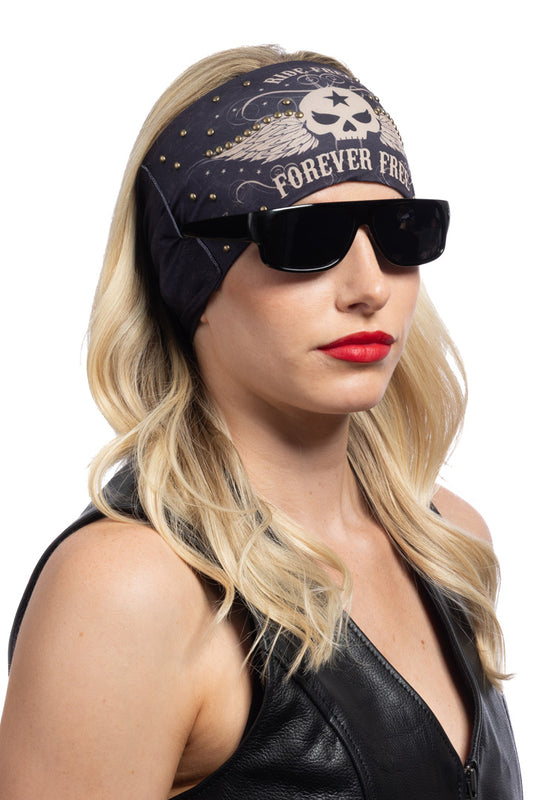 Forever Free Skull w/Studs Shades Holder EZ Bandz