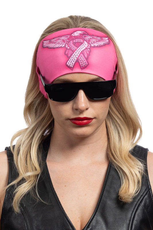 Pink Ribbon & Eagle w/Gems Shades Holder EZ Bandz