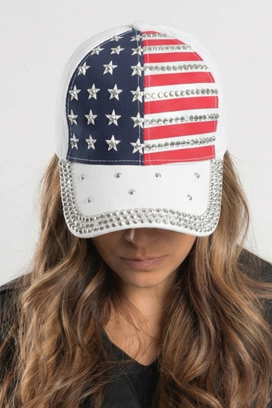 Bling Patriotic Denim Cap