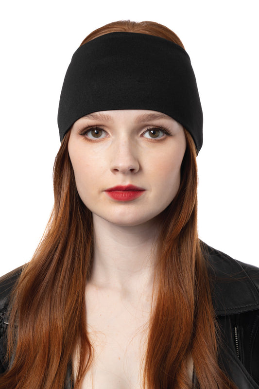 Solid Black Rally Headband