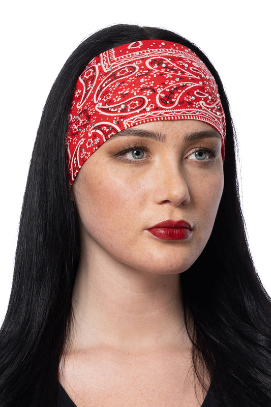Bling'd Red Bandana Rally Headband