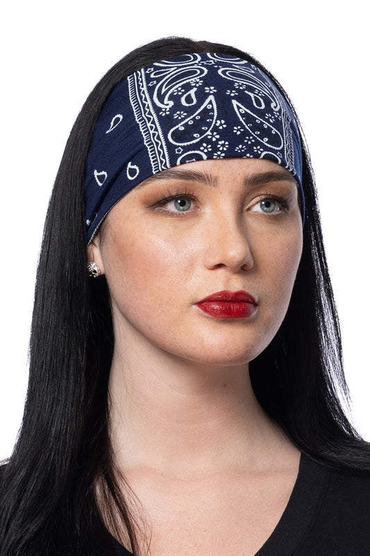 Navy Bandana Rally Headband