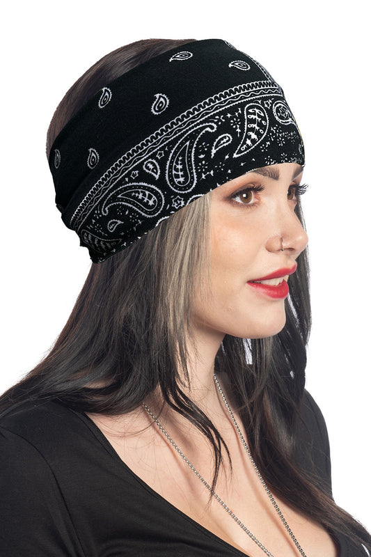 Black Bandana Rally Headband