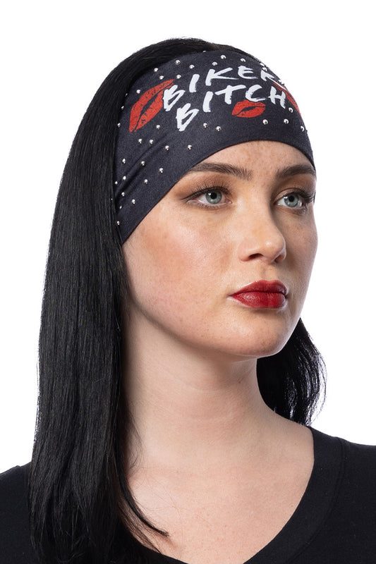 Biker Bitch w/Studs Rally Headband