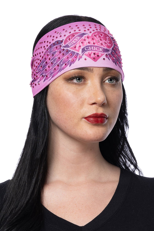 Bling'd Heart & Wings Rally Headband
