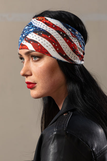 Bling'd USA Flag Rally Headband