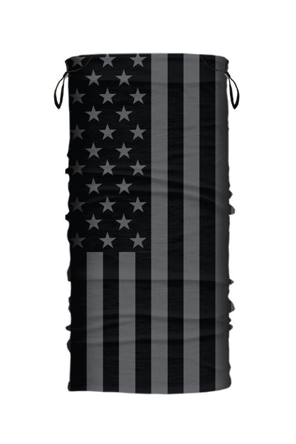 Black & Gray USA Flag Soaker Series EZ Tube w/Ear Loop