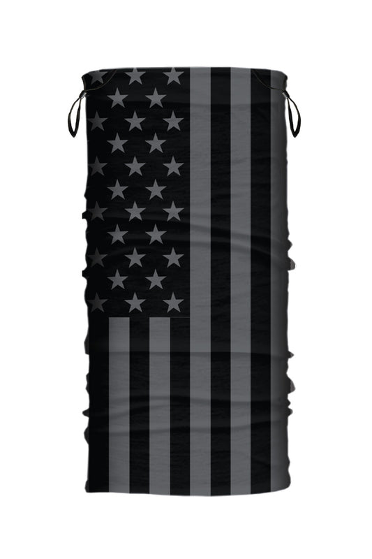 Black & Gray USA Flag Soaker Series EZ Tube w/Ear Loop